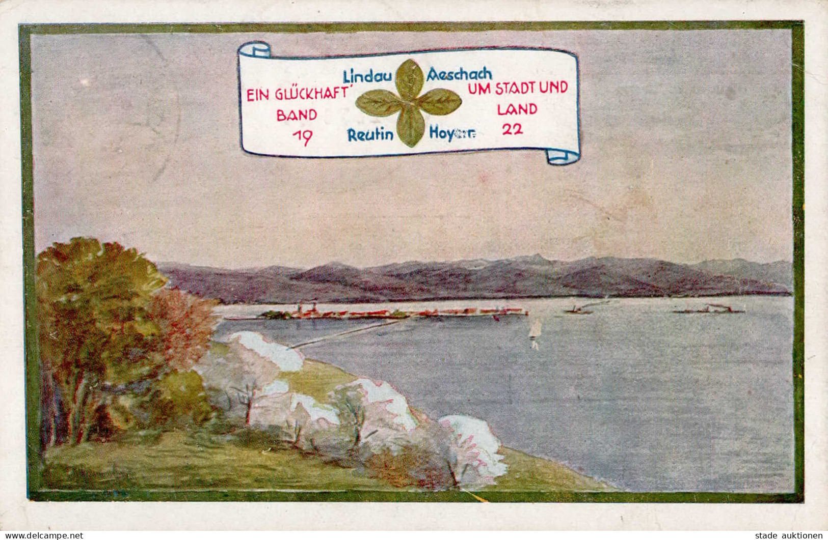 LINDAU,Bodensee - Festpostkarte Mit Klarem S-o VEREINIGUNGSFEIER 21.7.1922 I-II - Exhibitions