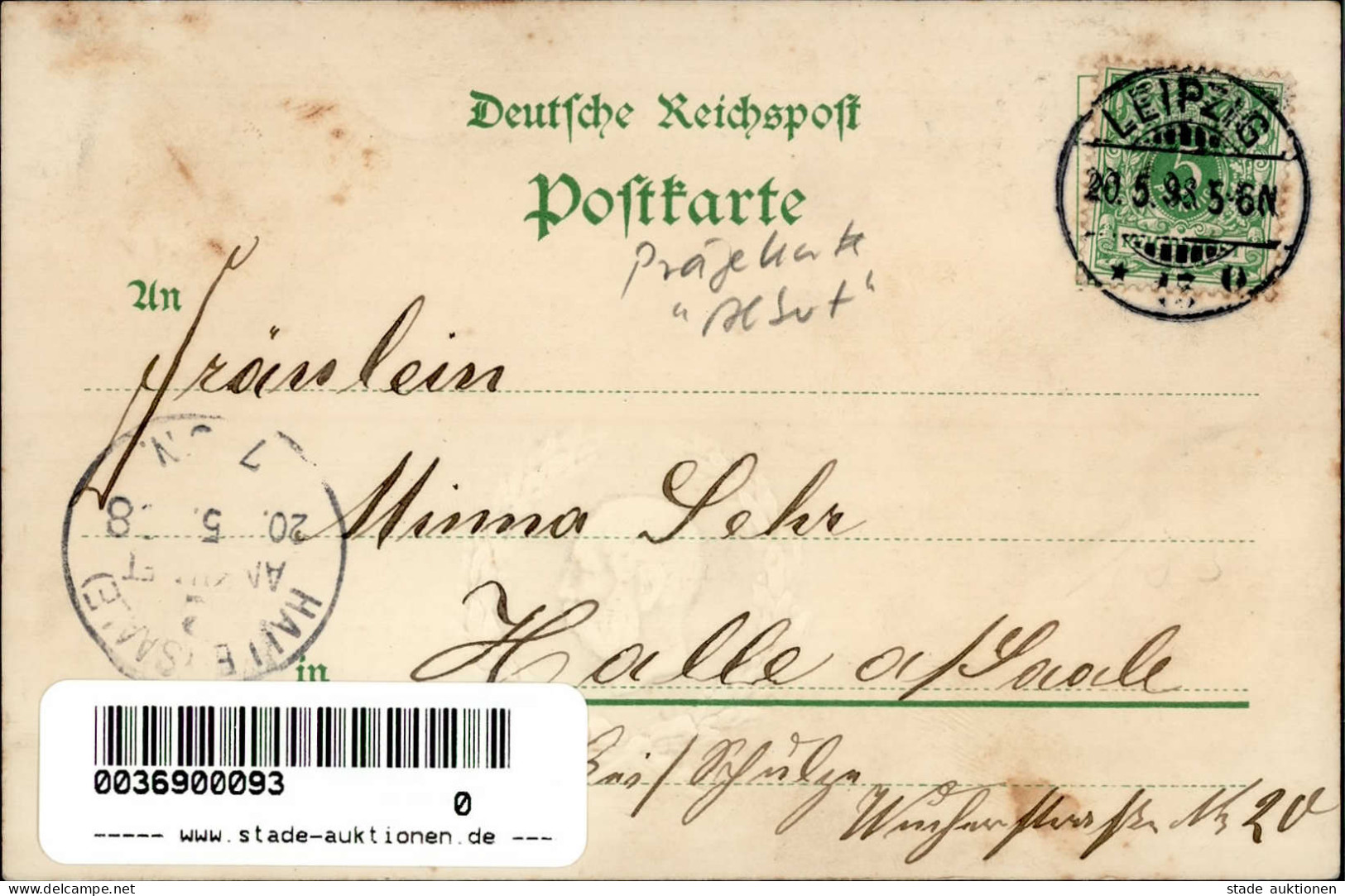 Ausstellung Leipzig Fabrik V. Maschinen Für Die Ges. Papierindustrie 1898 König V. Sachsen Geprägt I-II Expo - Expositions