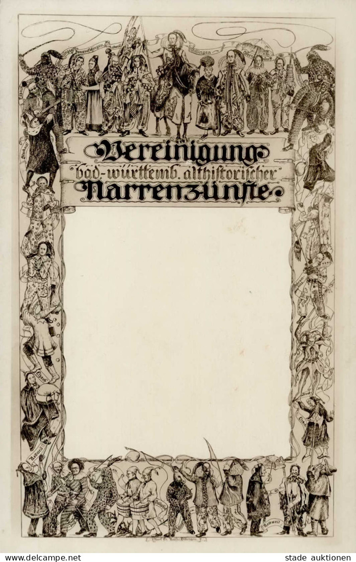 Karneval Vereinigung Bad.-Württenb. Althistorische Narrenzünfte I-II - Autres & Non Classés