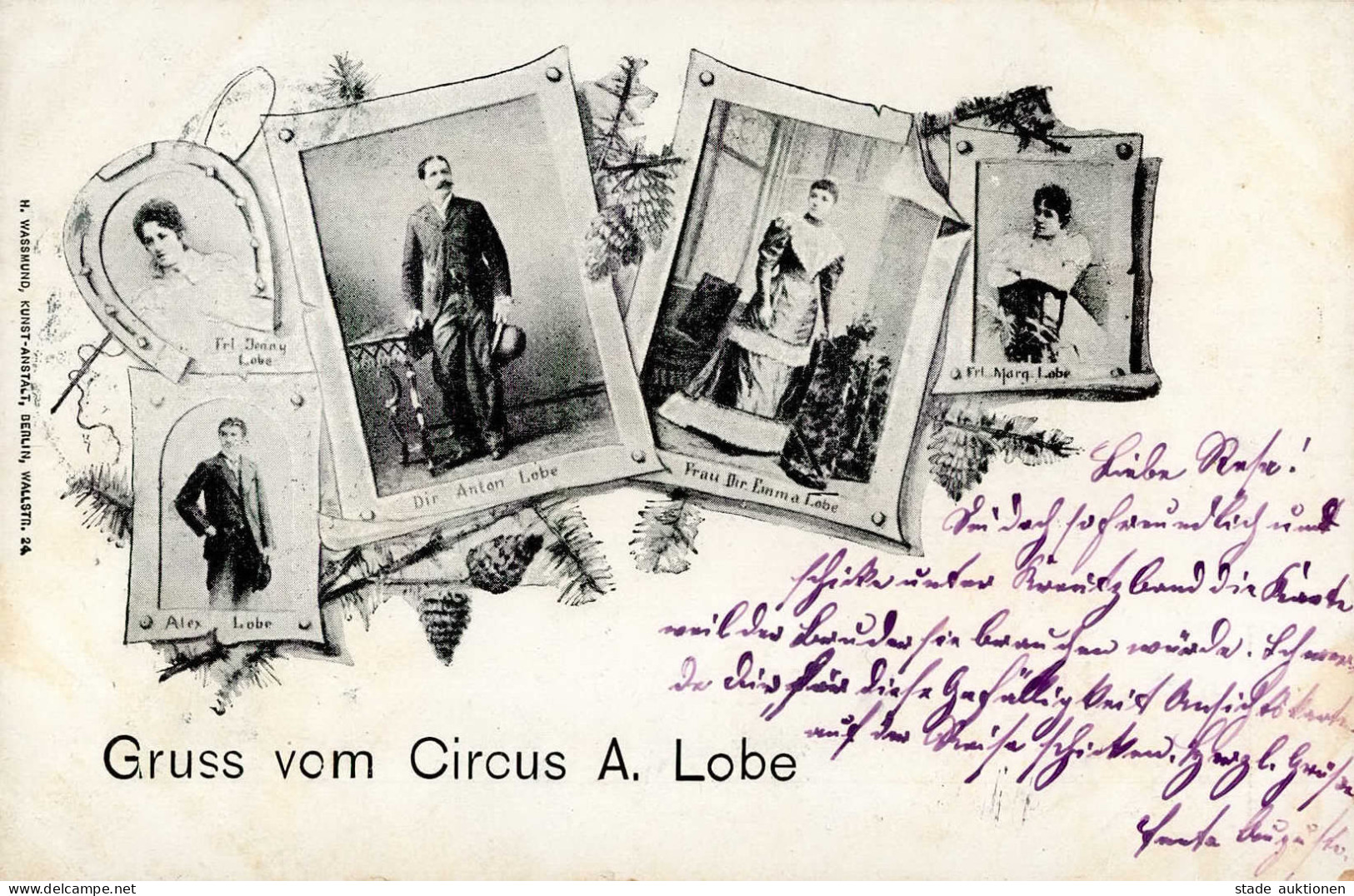Zirkus A. Lobe II (fleckig, Ränder Teilweiseabgestossen) - Circus