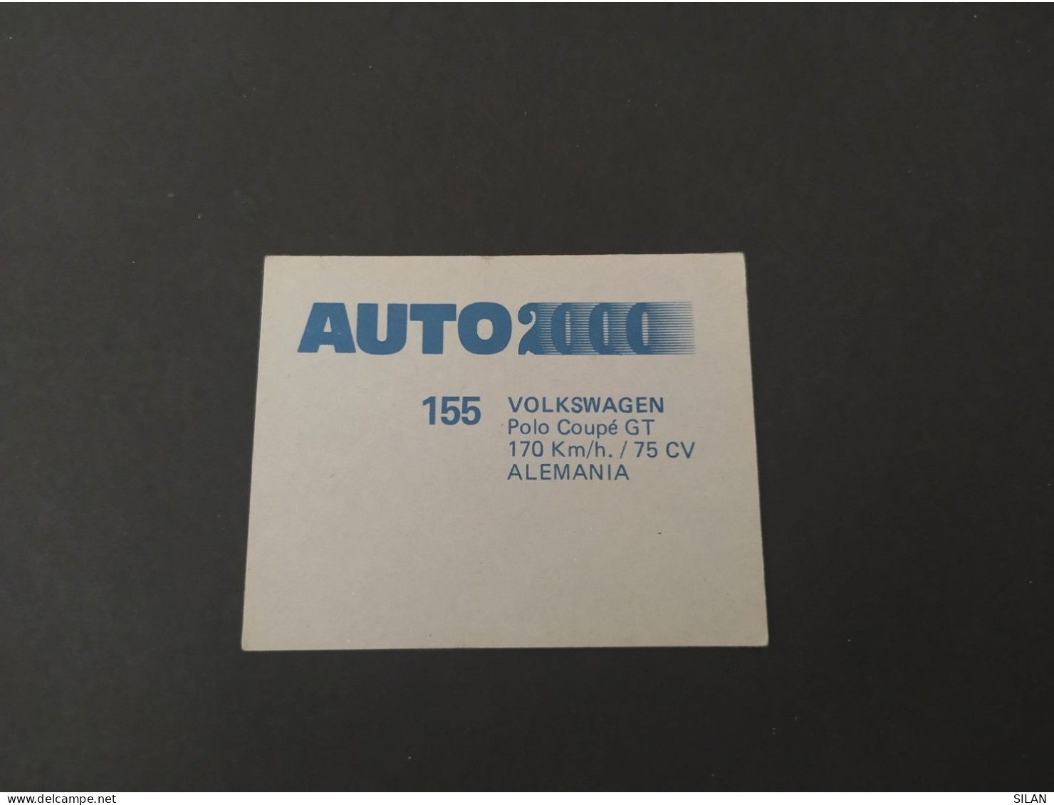 Cromo Año 1988 Auto 2000 VOLKSWAGEN - Auto's