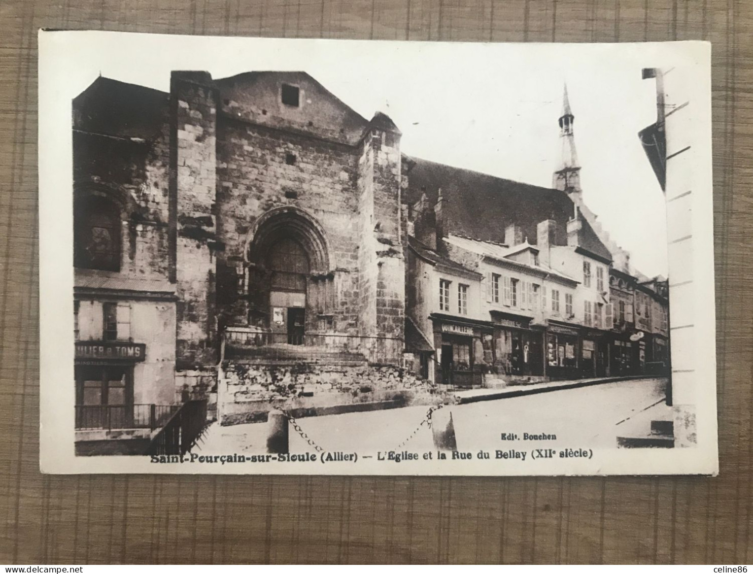Saint Pourçain Sur Sioule L'Eglise Et La Rue Du Bellay - Other & Unclassified