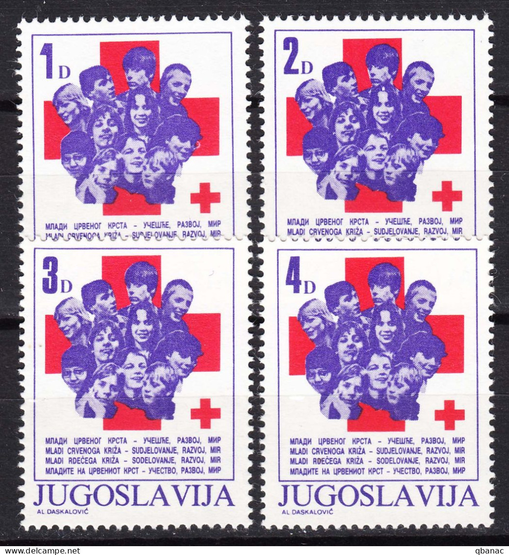 Yugoslavia Republic 1985 Red Cross Mi#94-97 Mint Never Hinged - Ungebraucht