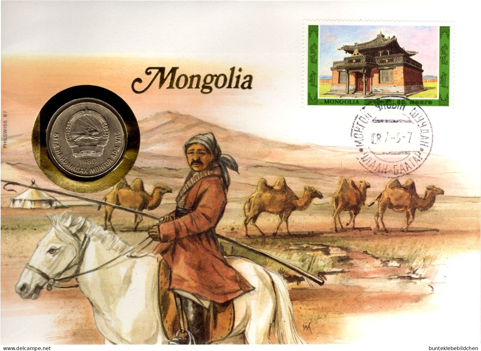 Numisbrief - Mongolei - Mongolië