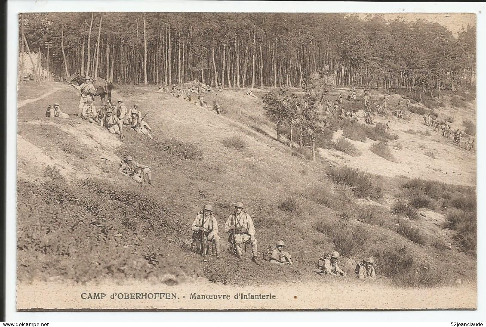 Camp D'Oberhoffen Manoeuvres D'Infanterie   Rare    1920   N° - Altri & Non Classificati