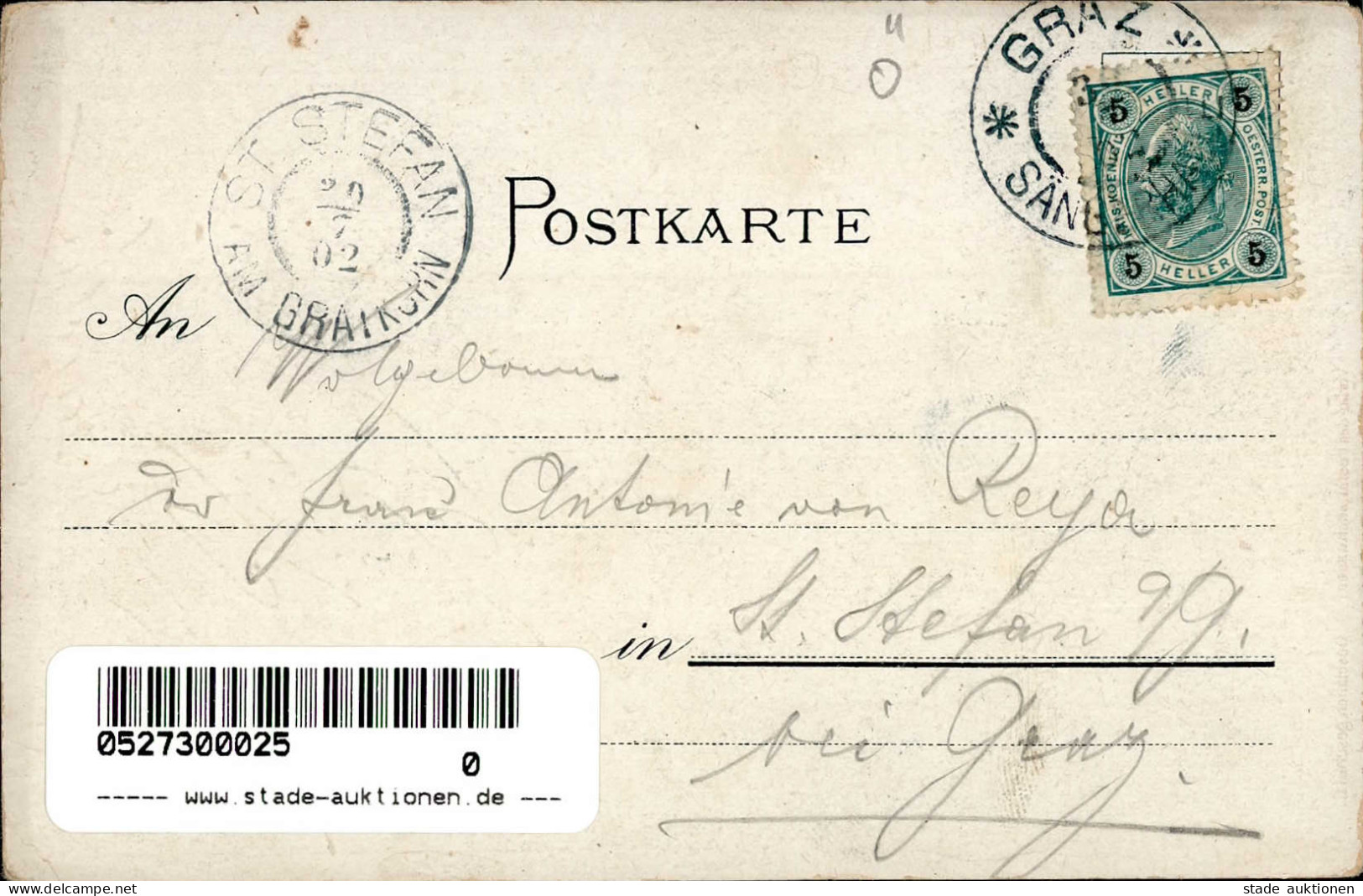 Sängerfest Graz 1902 II (Ecken Abgestossen) - Other & Unclassified