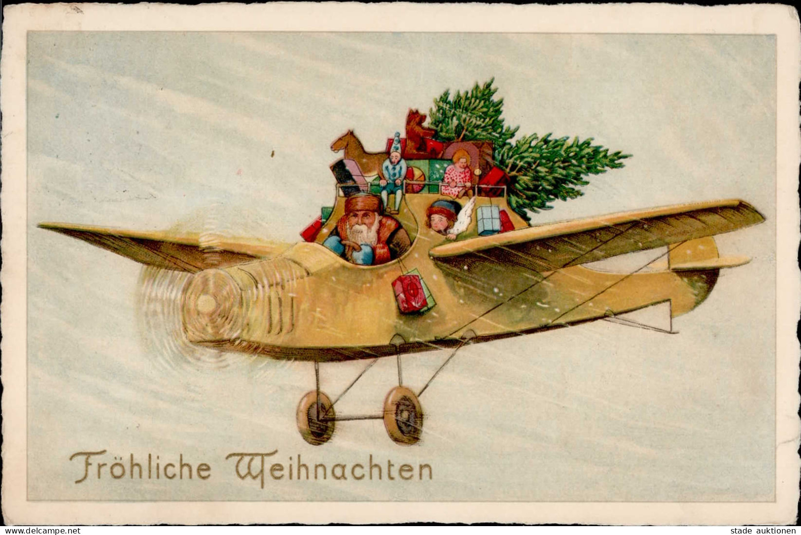 Weihnachten Flugzeug Spielzeug II (Eckbug, Fleckig) Noel Jouet Aviation - Other & Unclassified