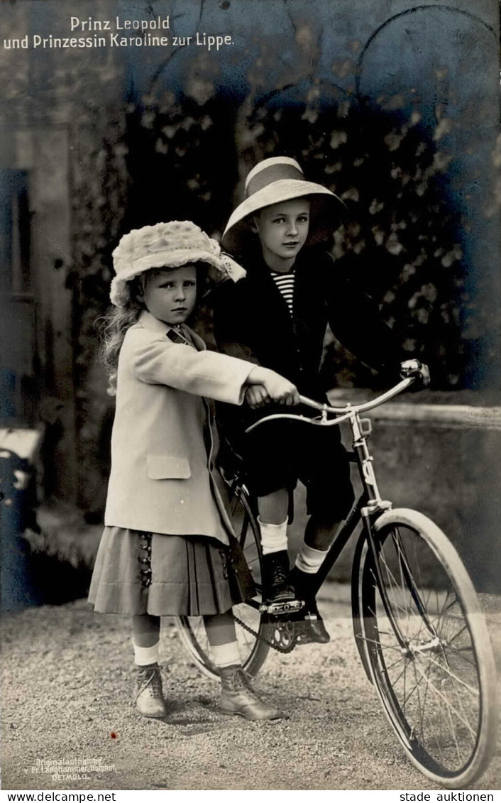 Adel Lippe Prinz Leopold Und Prinzessin Karoline I-II - Familles Royales