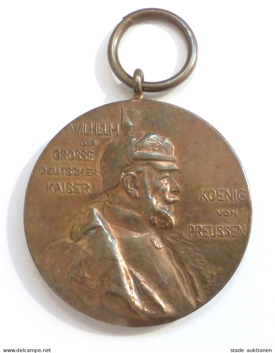 Adel Preussen Medaille Kaiser Wilhelm I. Zum 100. Geburtstag 1897 - Case Reali