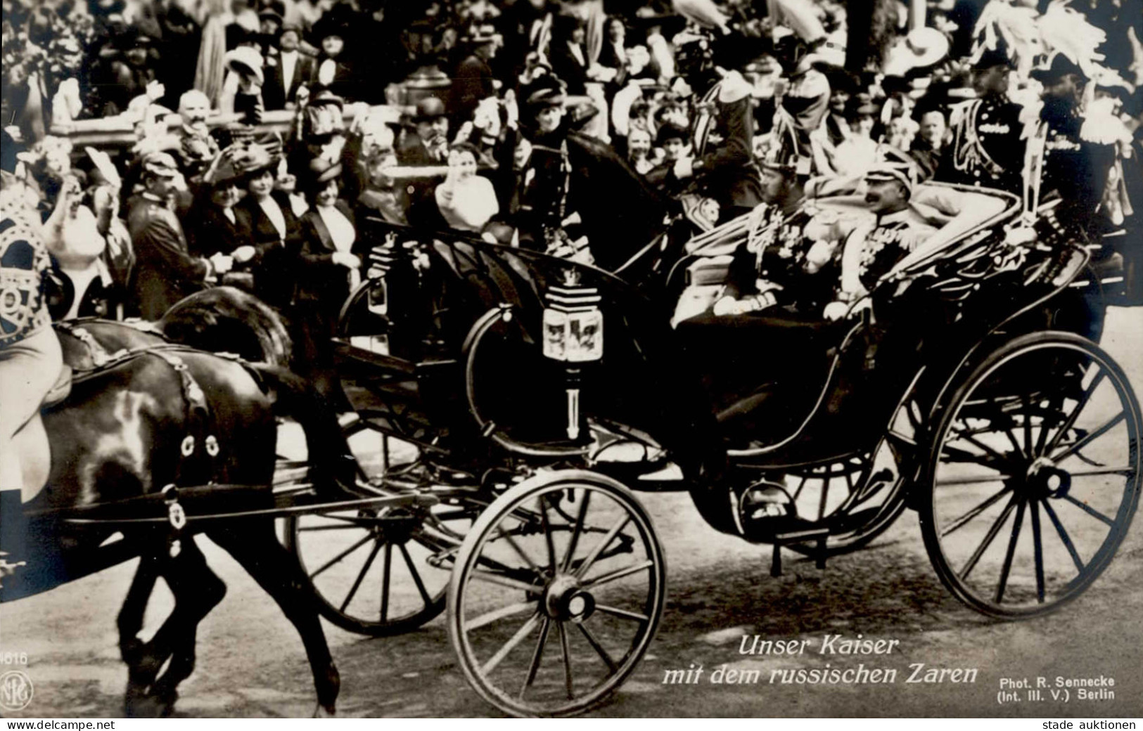 Adel Russland Zar Nikolaus II. Mit Kaiser Wilhelm II. I-II Pere Noel - Königshäuser