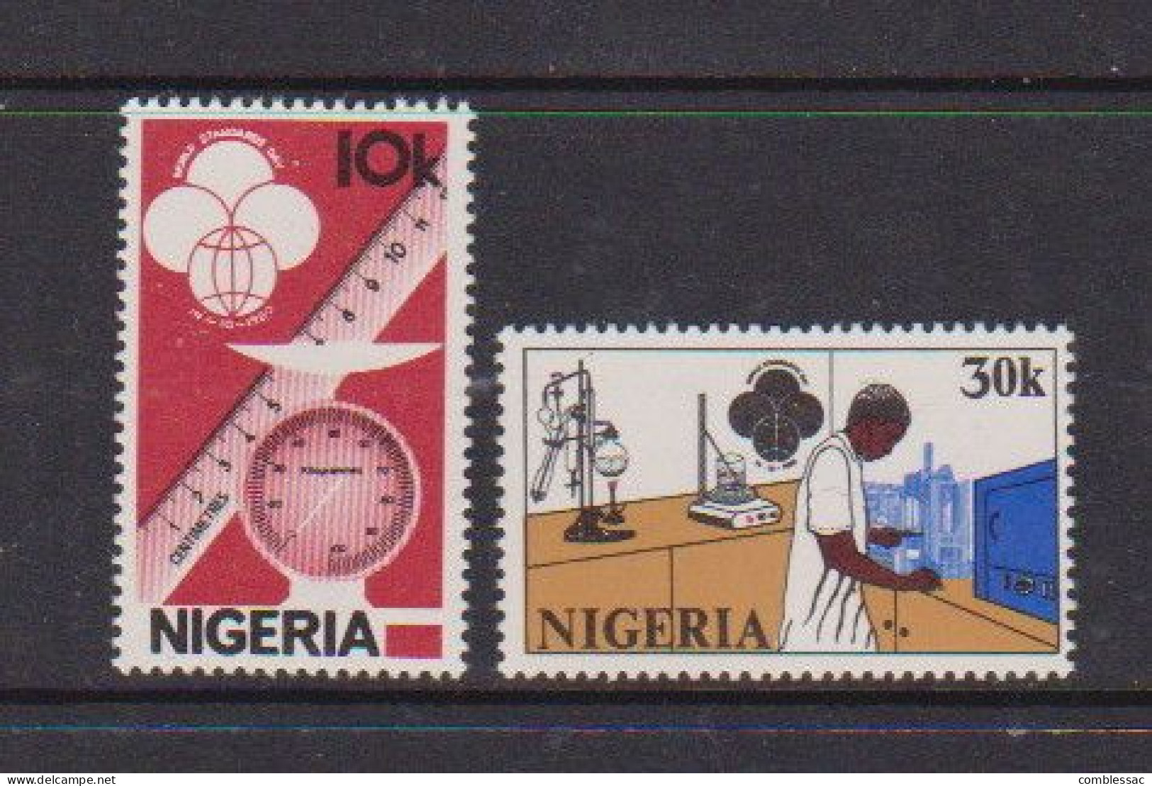 NIGERIA    1980    World  Standards  Day    Set  Of  2    MNH - Nigeria (1961-...)