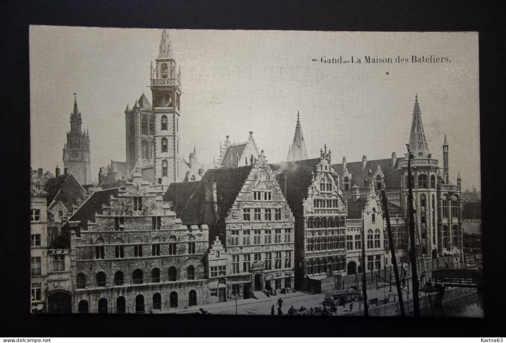 België - Belgique - CPA  - Gent  Gand - La Maison Des Bateliers - Unused Card - Gent