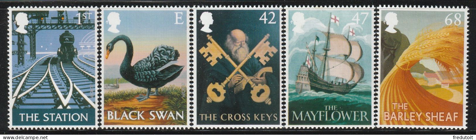 GRANDE BRETAGNE - N°2469/73 ** (2003) Europa : Art De L'affiche - Unused Stamps