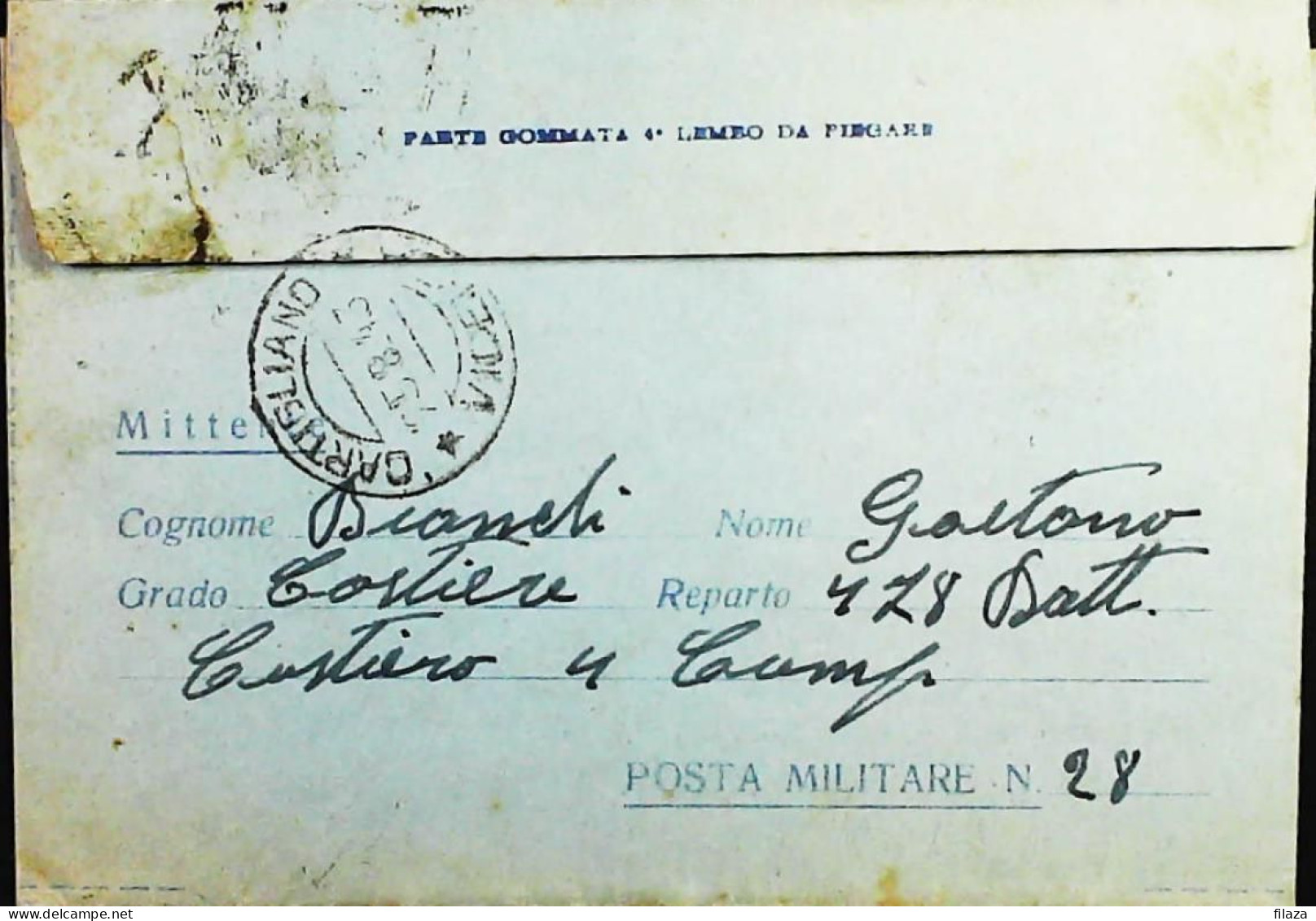 POSTA MILITARE ITALIA IN GRECIA  - WWII WW2 - S6803 - Correo Militar (PM)