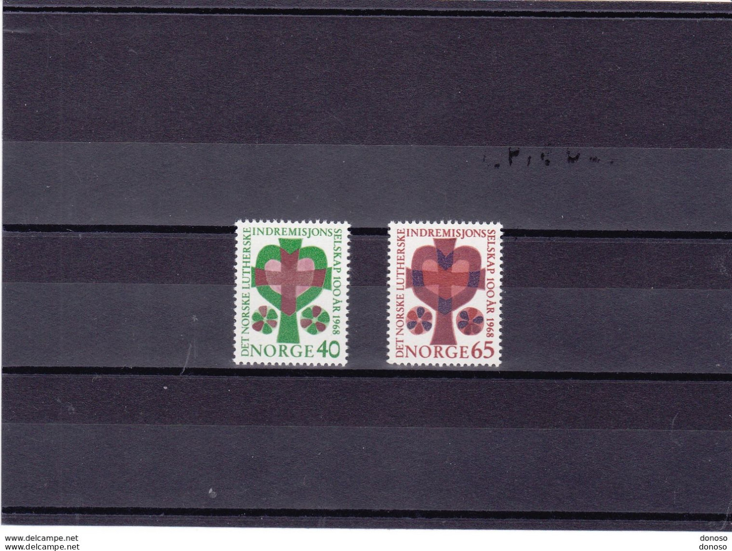 NORVEGE 1968 Société Luthérienne Des Missions Yvert 528-529 NEUF** MNH Cote : 5 Euros - Unused Stamps