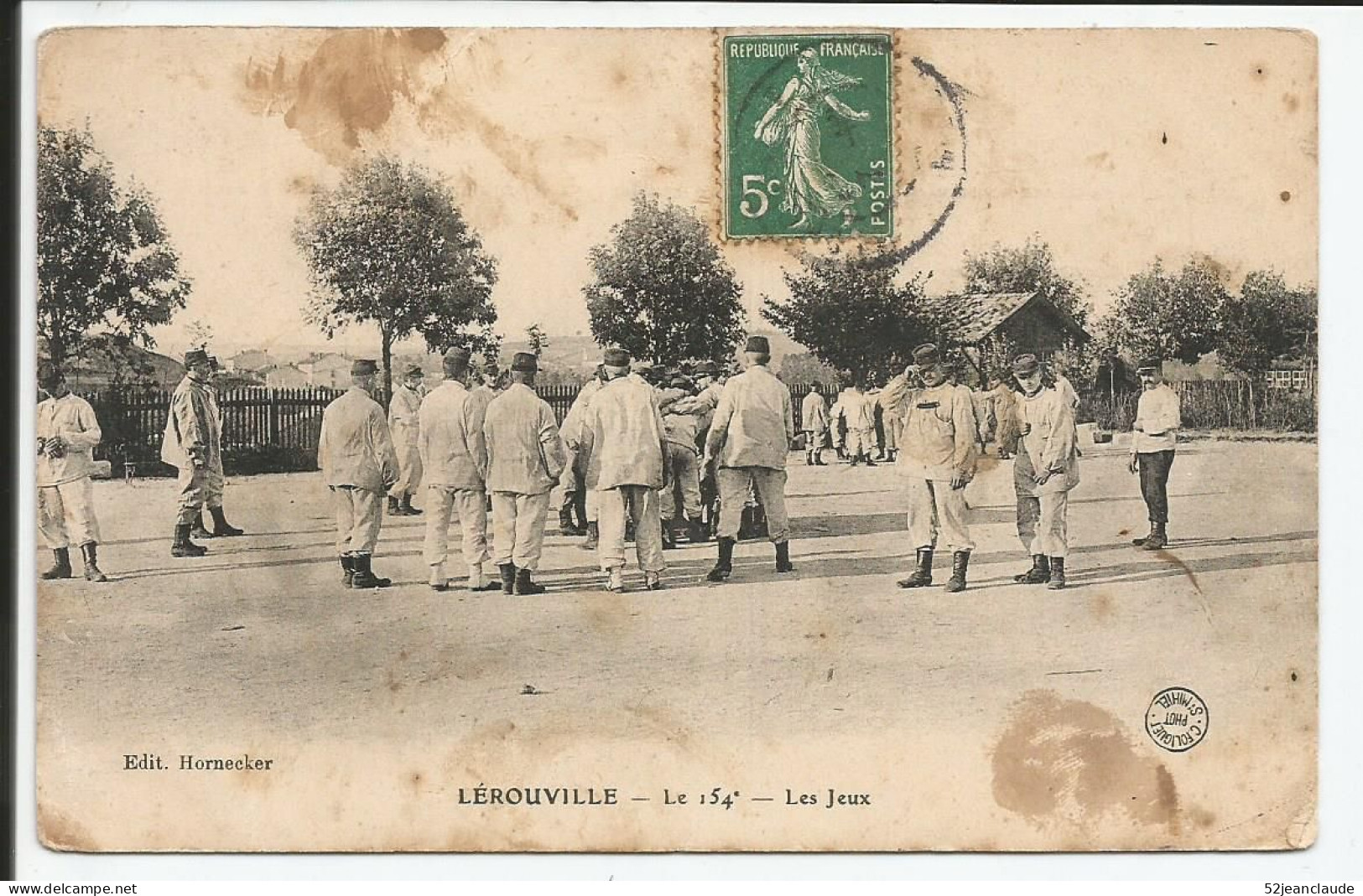 Le 154ème Les Jeux Très  Rare    1909  N° - Lerouville