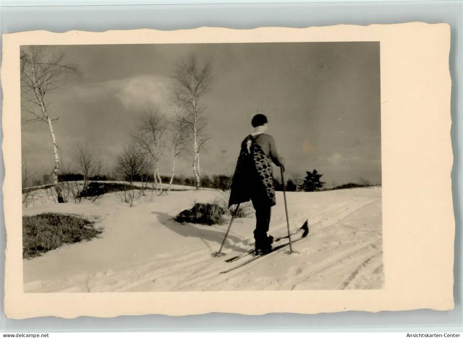 12085805 - Ski Langlaeuferin Foto  Ca 1940-50  AK - Altri & Non Classificati