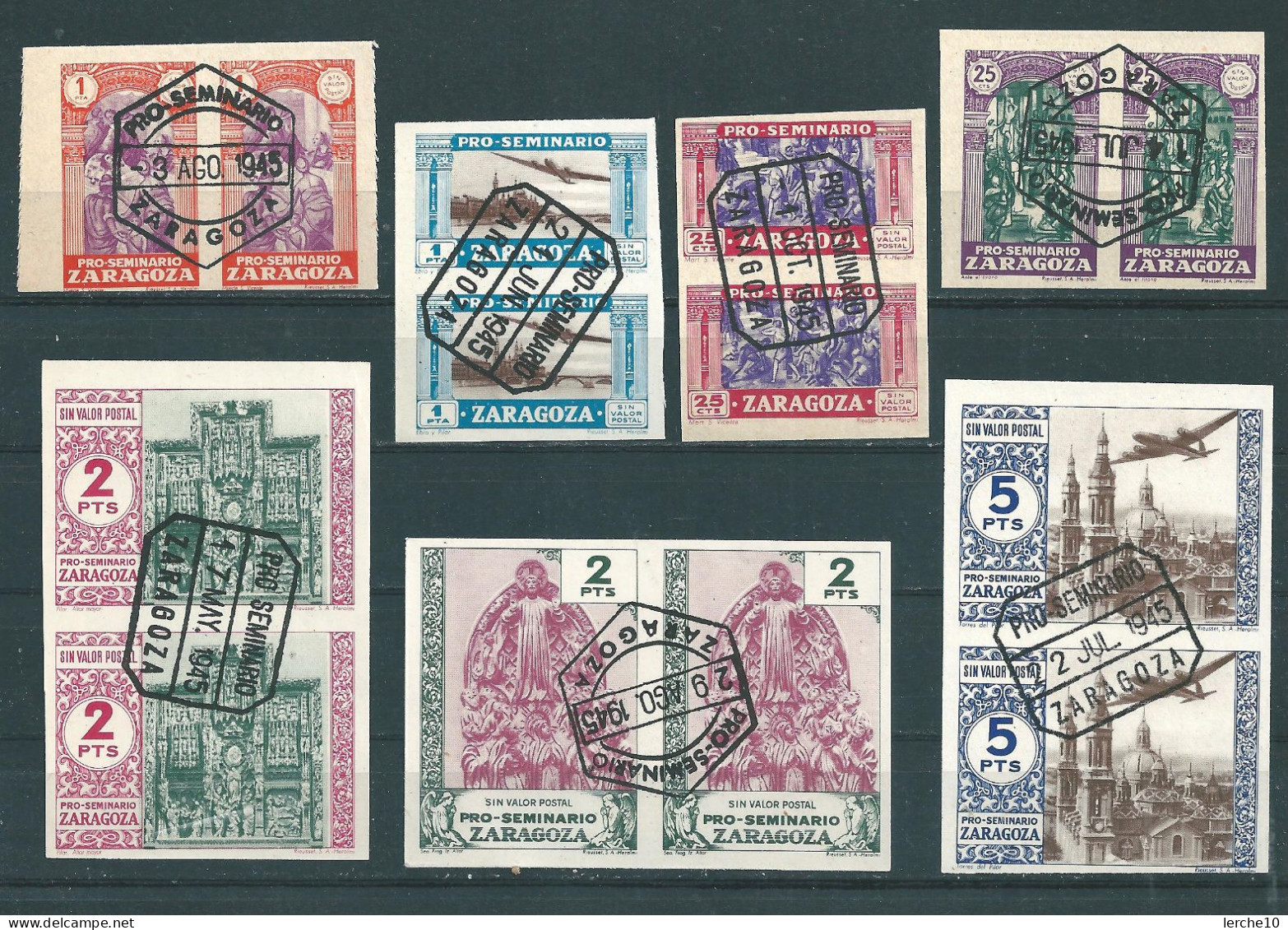 Spain Pro Seminario Zaragoza - Stamped  (0356) - Usados