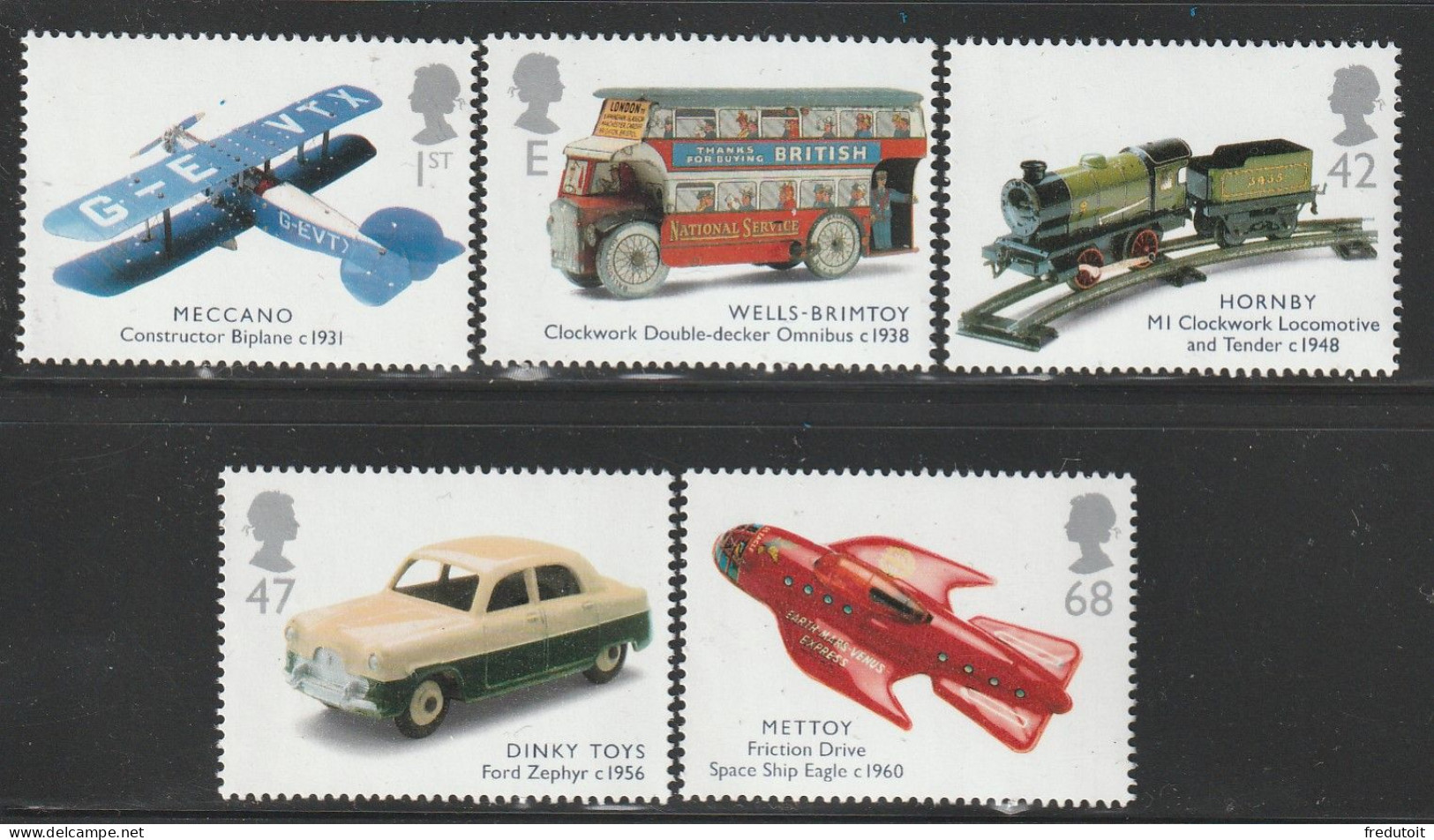 GRANDE BRETAGNE - N°2474/8 ** (2003) Jouets - Unused Stamps