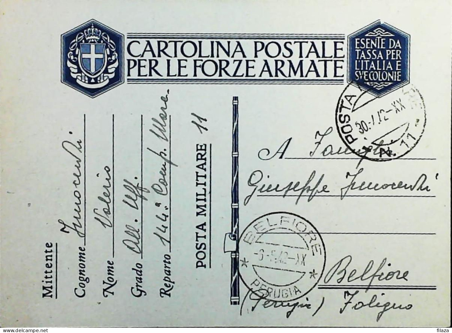 POSTA MILITARE ITALIA IN LIBIA  - WWII WW2 - S6735 - Militaire Post (PM)