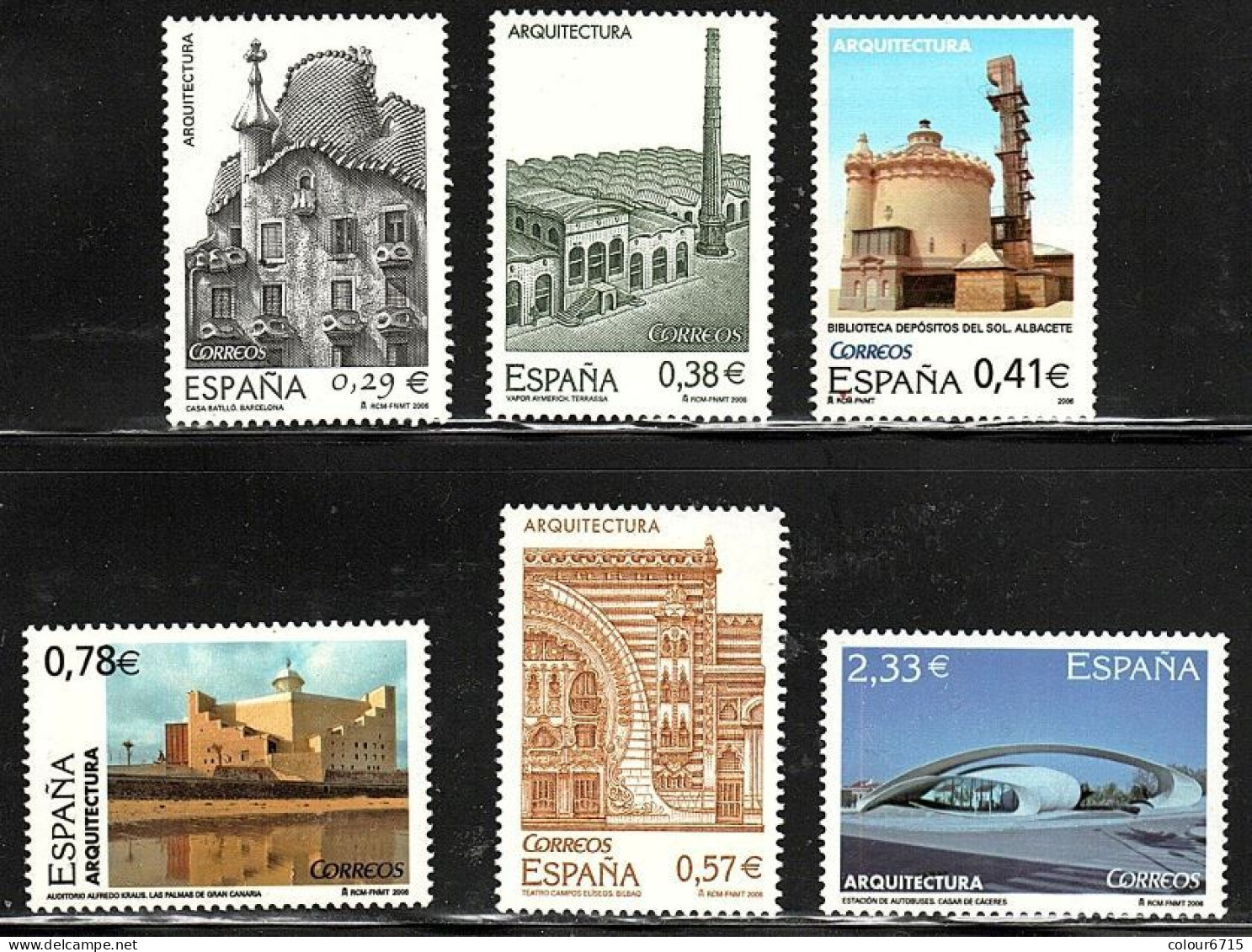 Spain 2006 Spanish Architectures Stamps 6v MNH - Unused Stamps