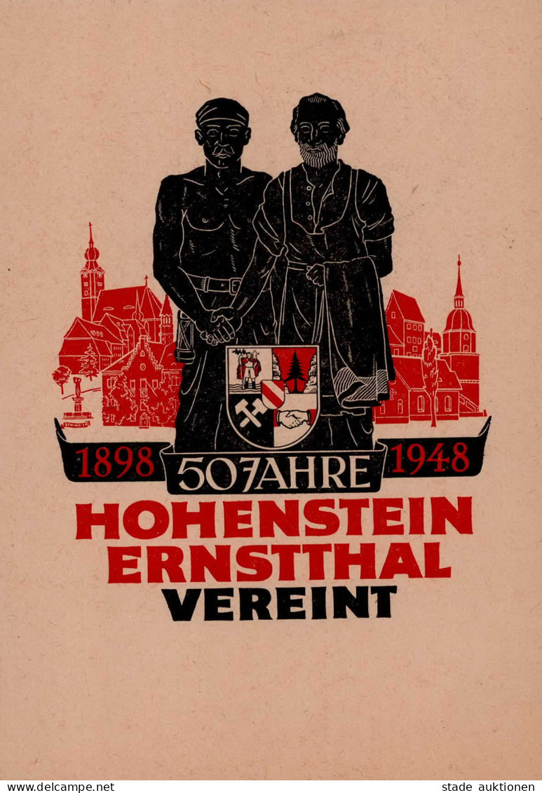 Politik Hohenstein-Ernstthal 50 Jahre Vereint S-o I-II - Non Classés