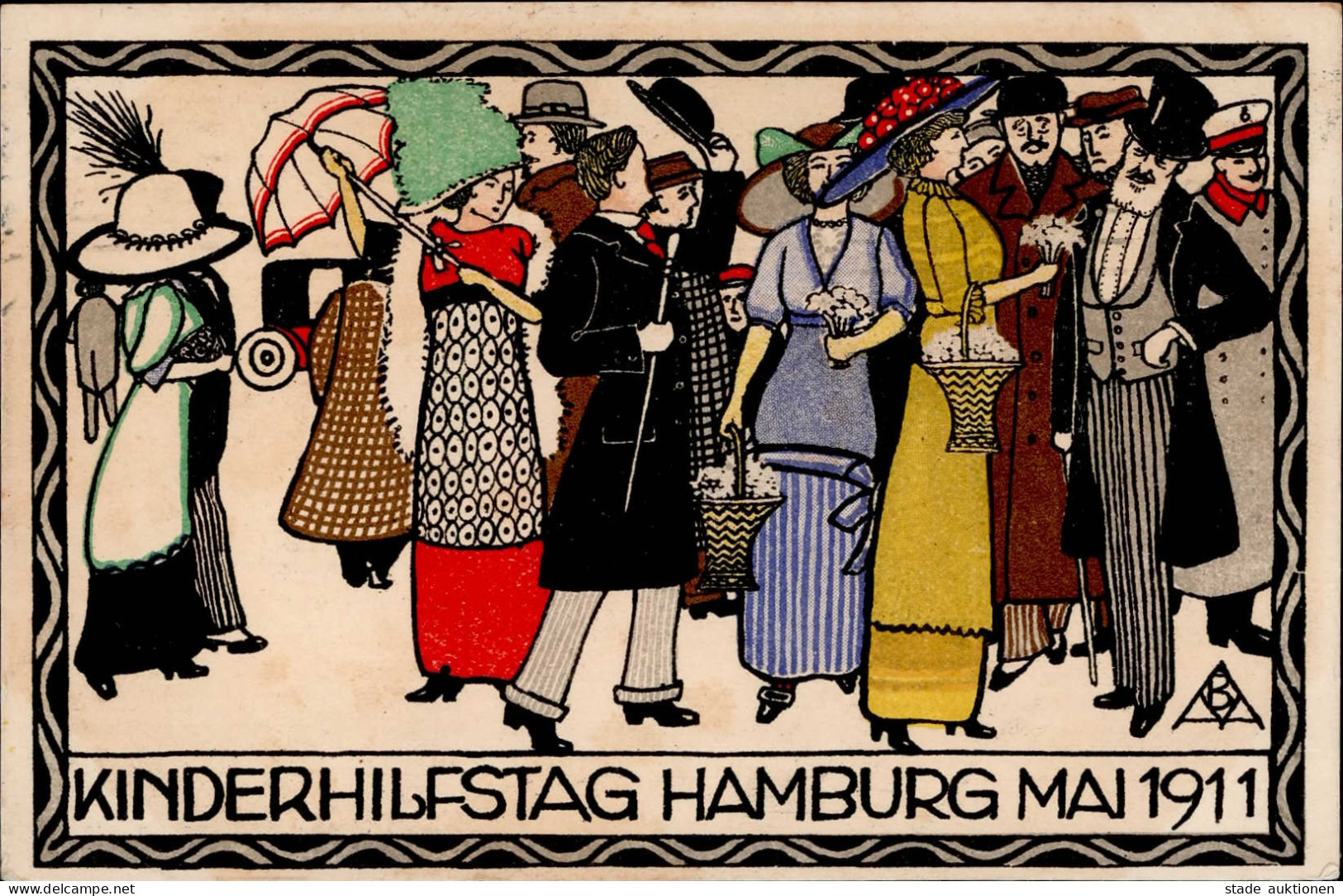 Politik Hamburg Kinderhilfstag Mai 1911 I-II - Zonder Classificatie