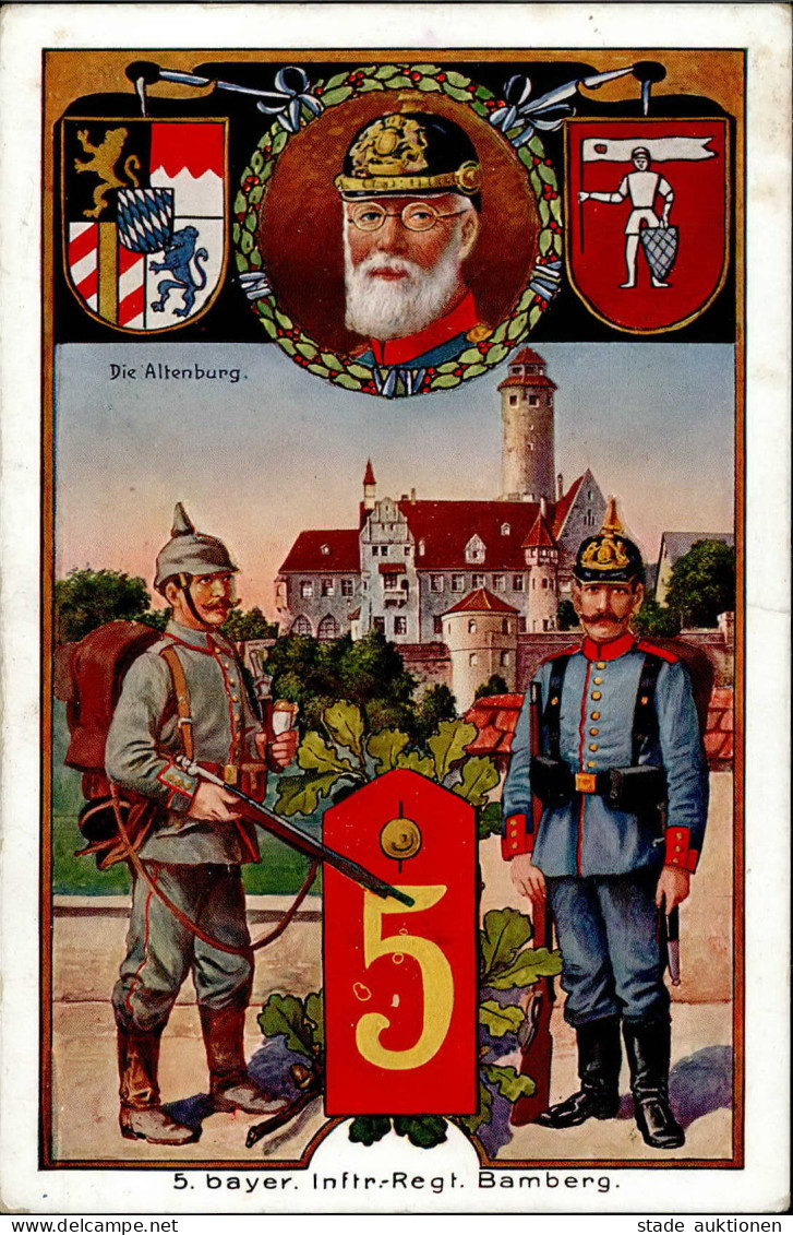 Bamberg 5. Bayerisches Infanterie-Regiment I-II - Regimenten