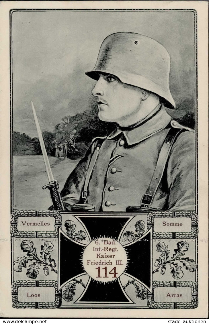 Regiment 6. Bad. Inf.-Regt. Kaiser Friedrich III. Nr. 114 I-II - Régiments