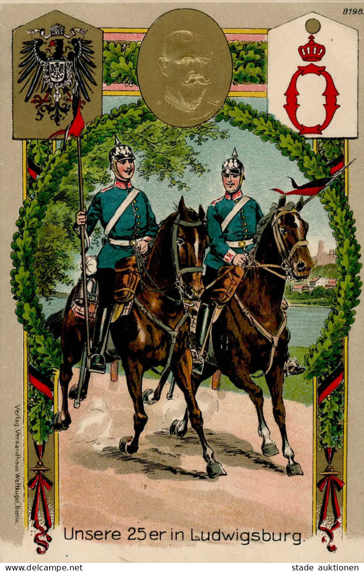 Regiment Ludwigsburg Dragoner-Regiment Königin Olga (1. Württembergisches) Nr. 25 I-II - Regimenten
