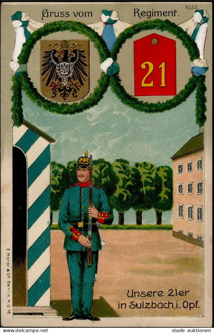 Regiment Sulzbach 21. Infanterie-Regiment Großherzog Friedrich Franz IV. Von Mecklenburg-Schwerin I-II - Regiments