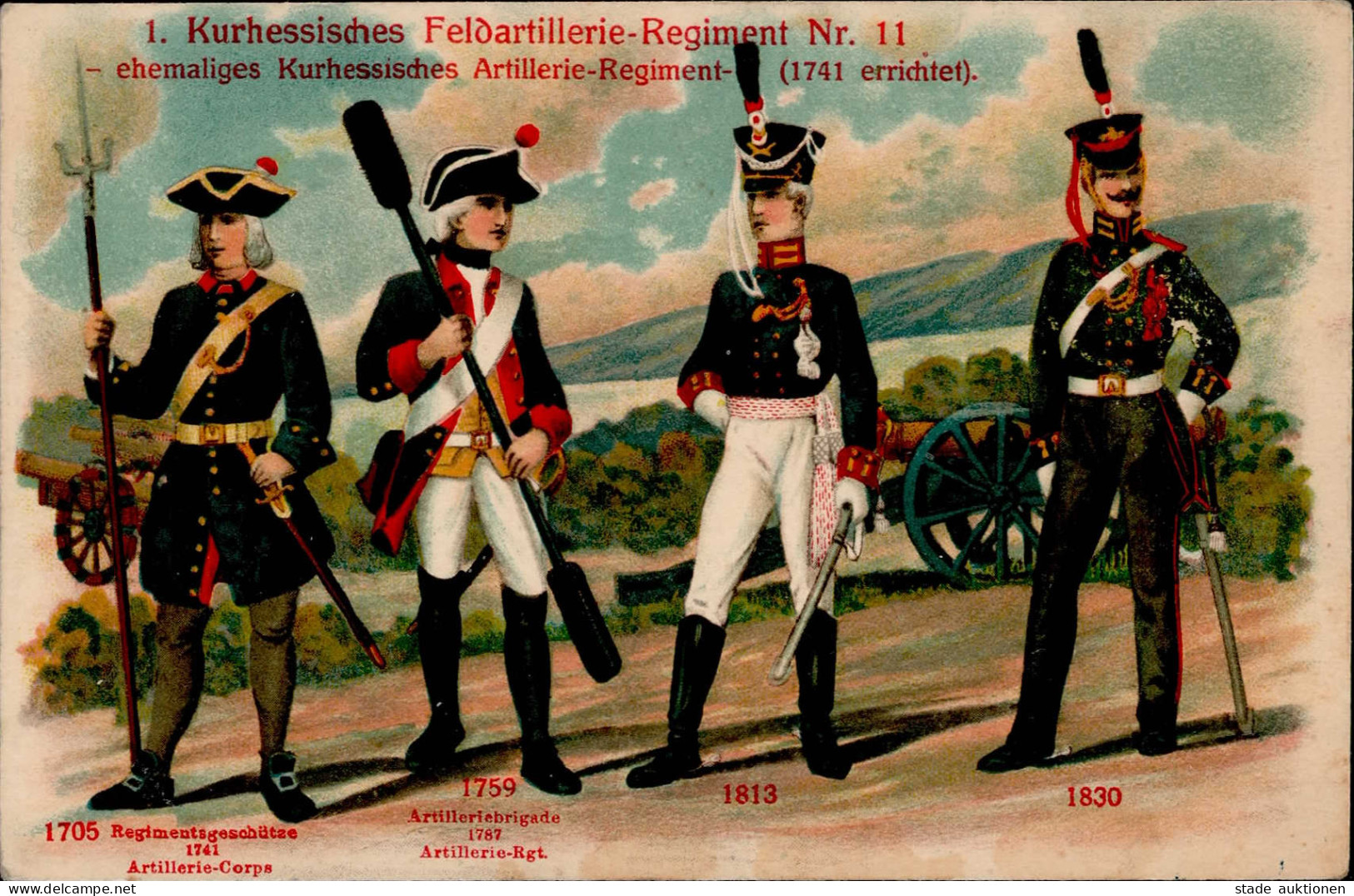 Regiment Kurhessen Feldartillerie-Regiment Nr.11 I-II (fleckig) - Régiments