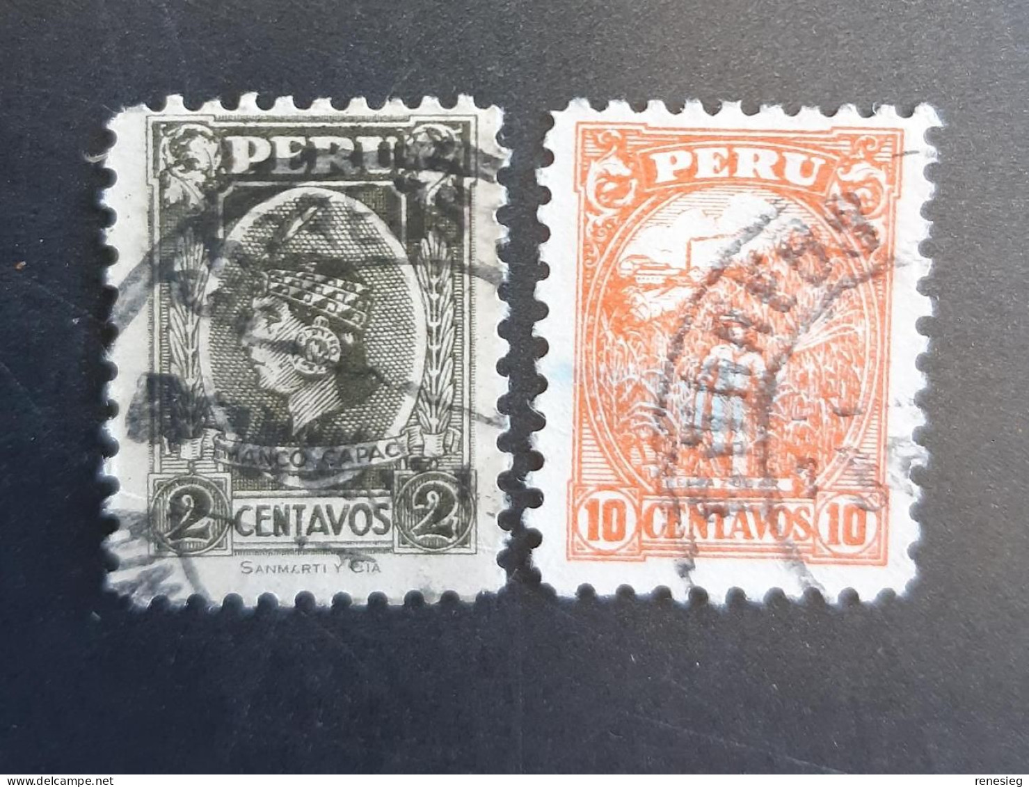 Peru 1931 Yvert 259 & 260 - Pérou