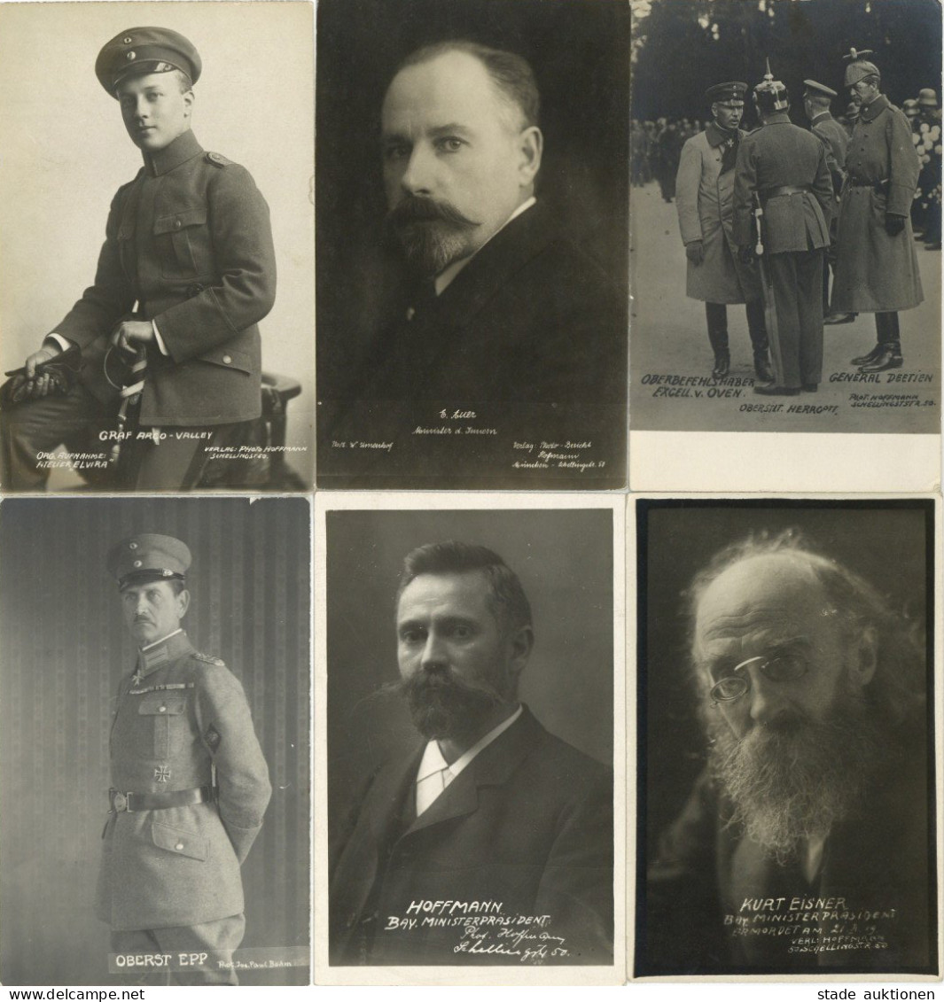 Zwischenkriegszeit Bayern Lot Mit 18 Ansichtskarten Revolution Freikorps Politiker Einige Photo Hoffmann - Other Wars