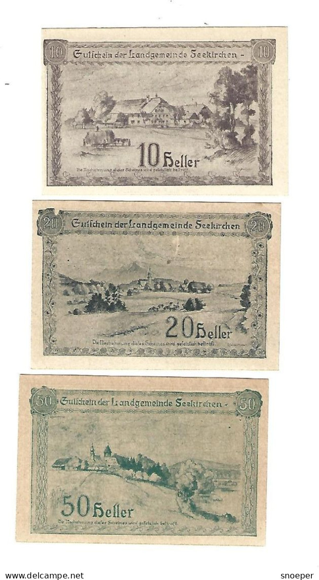 **Austria Notgeld Seekrichen Serie Compleet   986 - Autriche