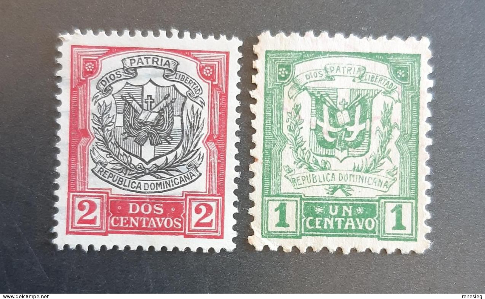 Dominicana 1922-1924 Yvert 205 & 207 NSG - Dominikanische Rep.