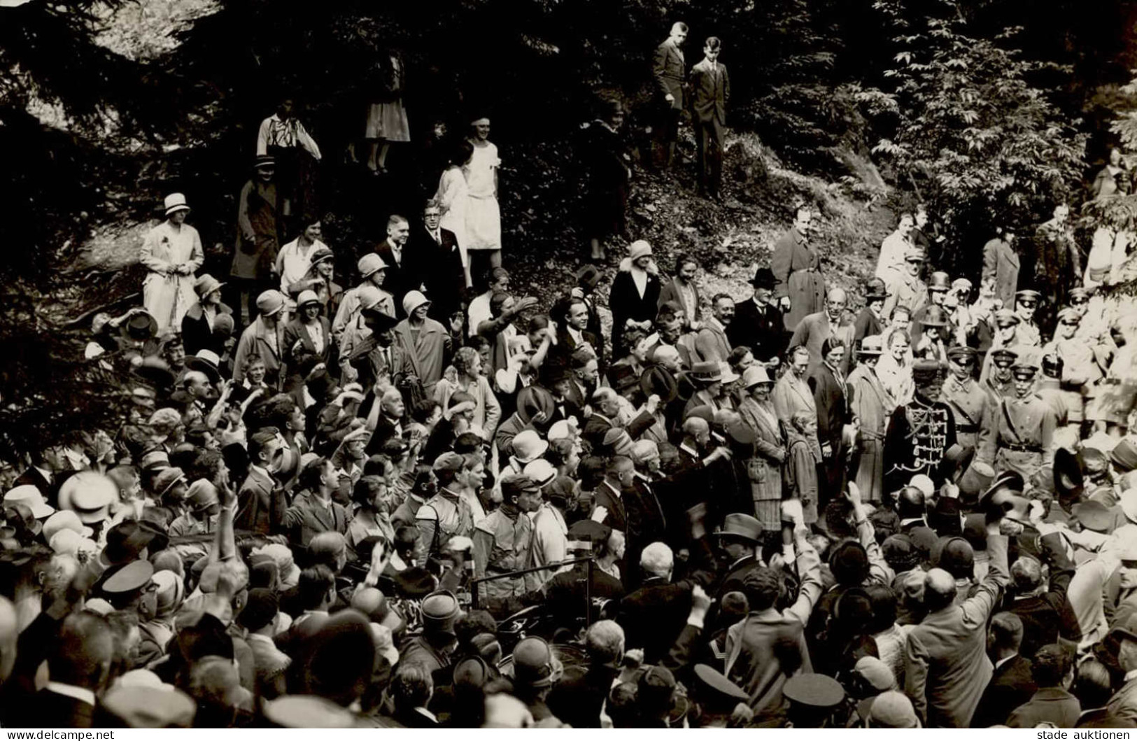 Zwischenkriegszeit Goslar Generalfeldmarschall Von Mackensen In Der Ratsschiefergrube 2.9.1928 Foto-AK I-II - Andere Oorlogen