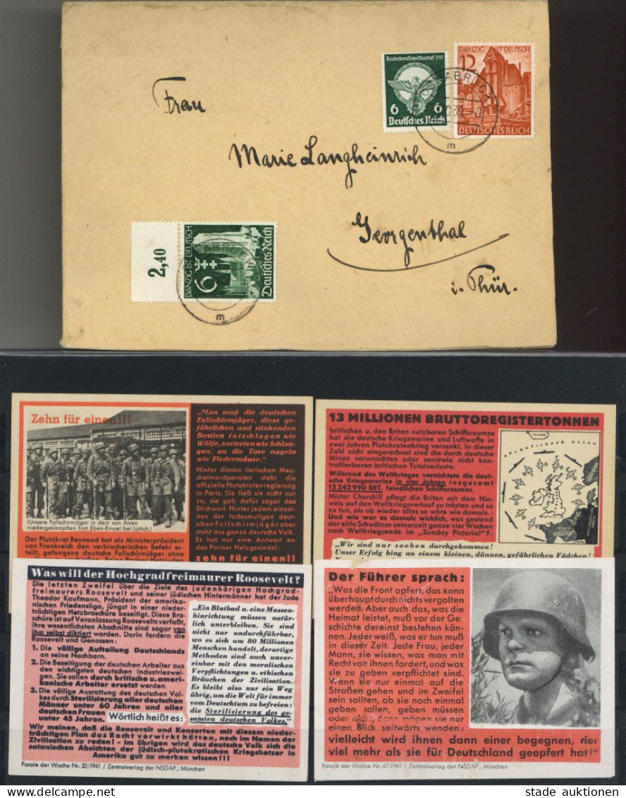 Propaganda WK II 12 Versch. Briefaufkleber Vom Zentralverlag Der NSDAP II - War 1939-45