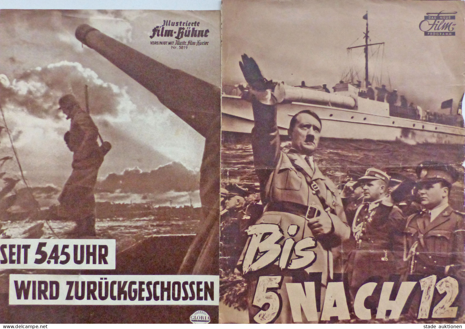 Propaganda WK II 2 Filmprogramme Bis 5 Nach 12 Und Seit 5.45 Uhr Wird Zurückgeschossen II - War 1939-45