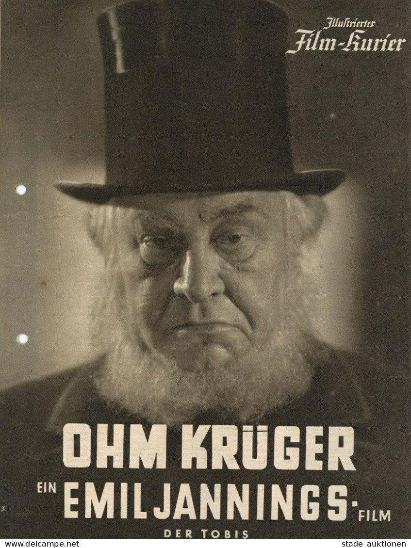 Propaganda WK II Illustrierter Film-Kurier Ohm Krüger Ein Emil Jannings-Film Der Tobis, Extrem-antijüdisch, Verlag Frank - War 1939-45