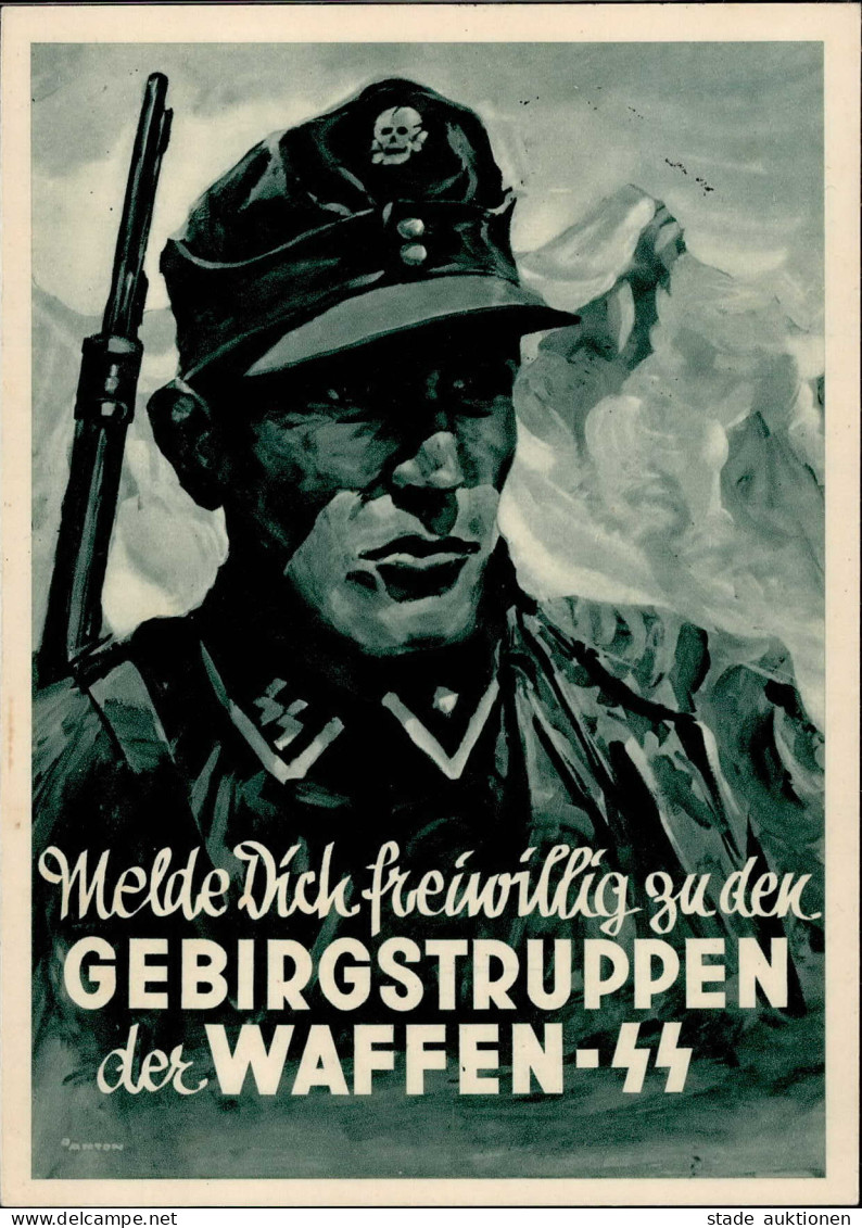 Propaganda WK II Gebirgstruppen Der Waffen-SS Sign. Anton I-II - War 1939-45