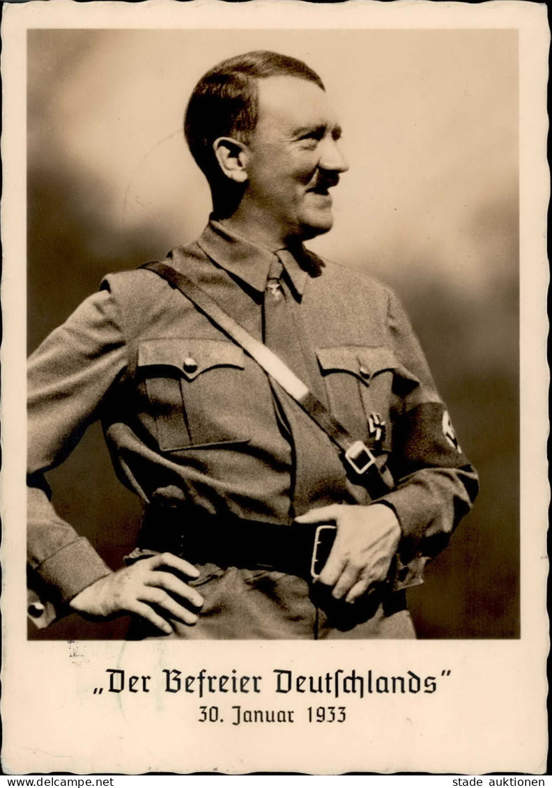 Hitler Der Befreier Deutschlands 30. Jan. 1933 PH I2 I-II (Eckbug) - War 1939-45