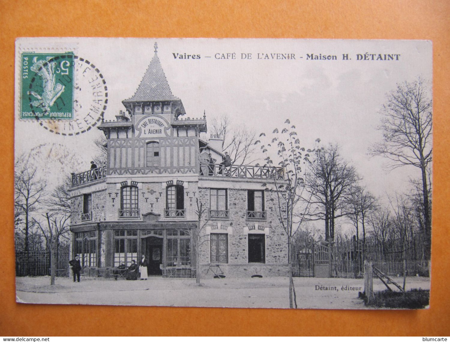 CPA - VAIRES - CAFE DE L'AVENIR - MAISON DETAINT - Vaires Sur Marne