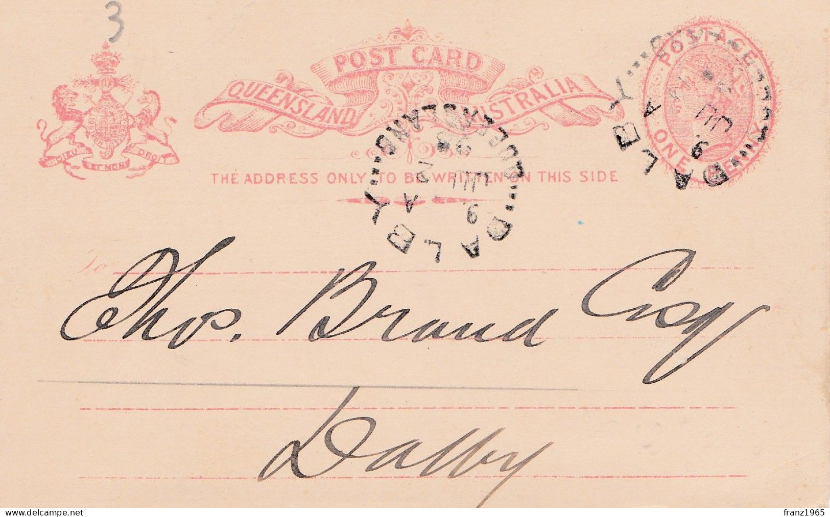 Dalby - 1898 - Post Card - Covers & Documents
