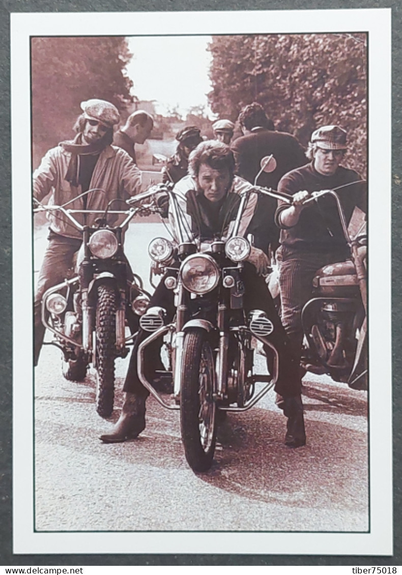 Carte Postale : Johnny Hallyday Sur Moto Norton - Film "à Tout Casser" De John Berry 1968 (cinéma) - Artistes