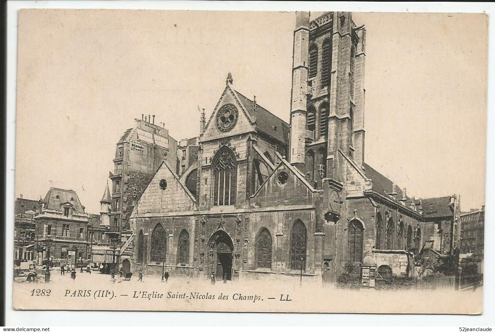 Paris L'Eglise Saint Nicolas Des Champs     1905  N° 1282 - Paris (03)