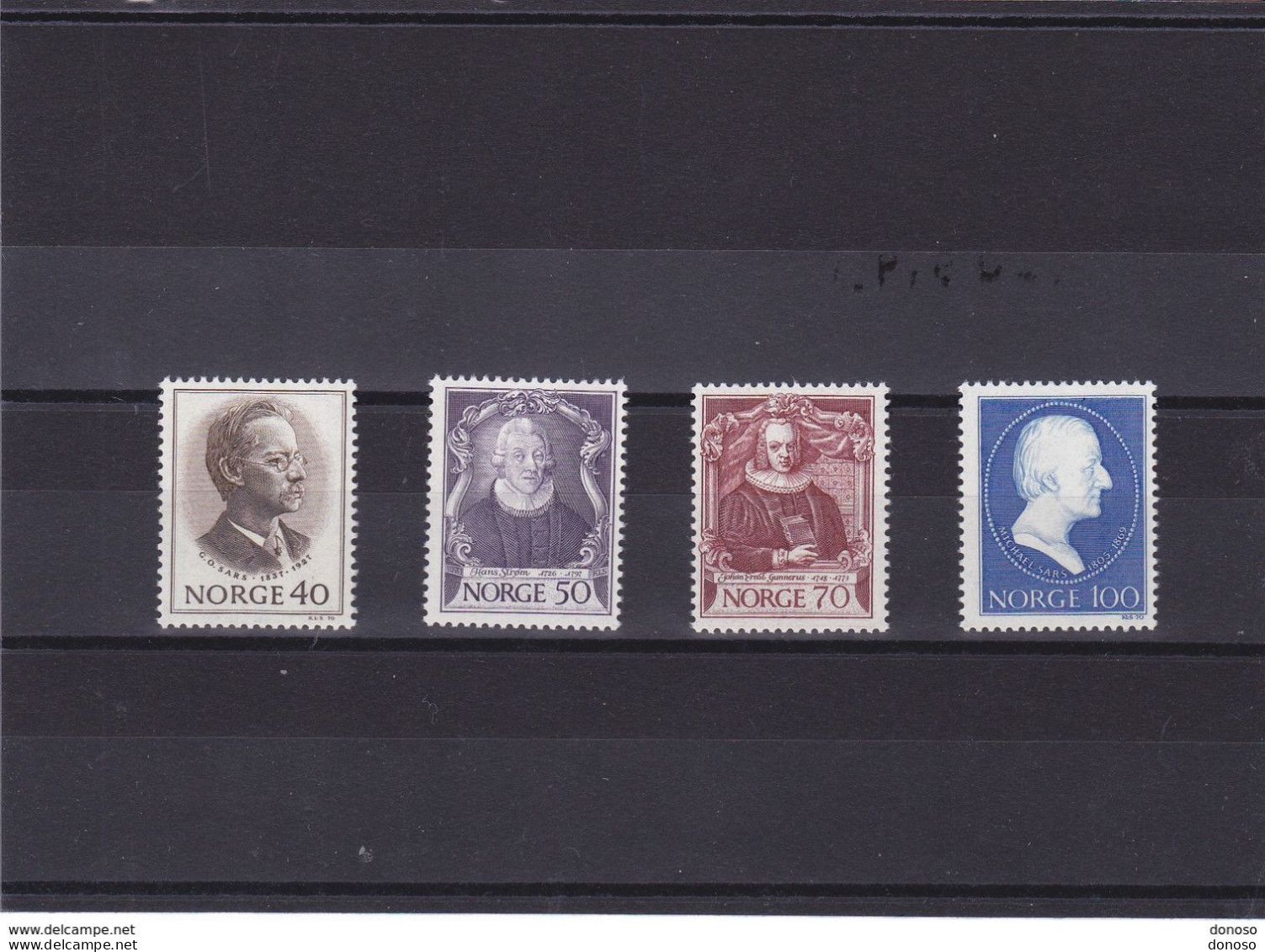 NORVEGE 1970 ZOOLOGISTES Yvert 569-572 NEUF** MNH Cote : 6,50 Euros - Nuovi