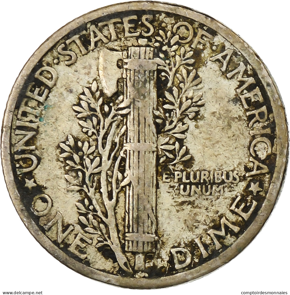 États-Unis, Dime, Mercury Dime, 1936, U.S. Mint, Argent, TB+, KM:140 - 1916-1945: Mercury (kwik)