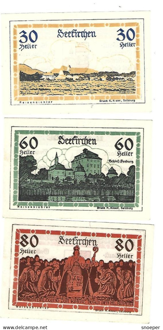 **Austria Notgeld Seekrichen Serie Compleet   987a - Austria