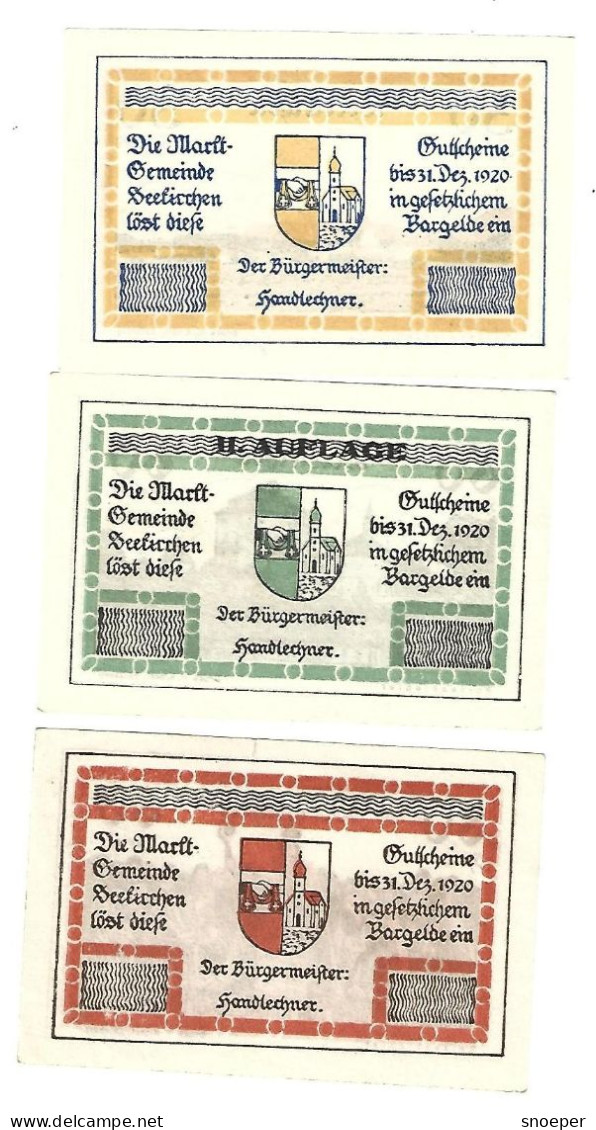 **Austria Notgeld Seekrichen Serie Compleet   987a - Oesterreich